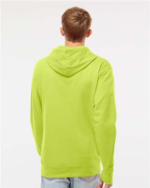 Unisex Midweight Hooded Sweatshirt - OnModelBack - B23676173 - Safety Yellow