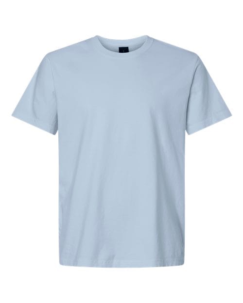 4810GD Unisex Heavyweight Garment-Dyed Tee in Light Washed Denim