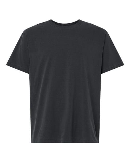 4810GD Unisex Heavyweight Garment-Dyed Tee in Washed Black