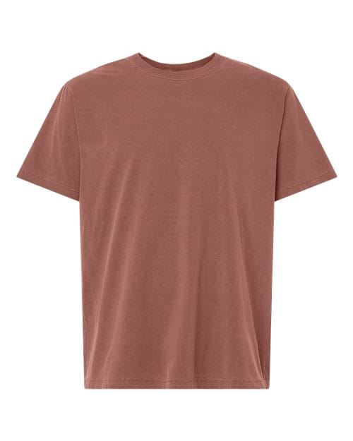 4810GD Unisex Heavyweight Garment-Dyed Tee in Washed Chestnut
