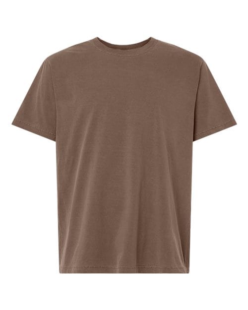 4810GD Unisex Heavyweight Garment-Dyed Tee in Washed Cocoa