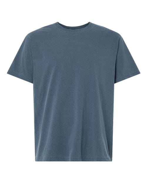 4810GD Unisex Heavyweight Garment-Dyed Tee in Washed Denim