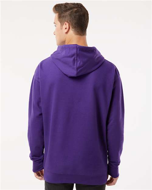 Unisex Midweight Hooded Sweatshirt - OnModelBack - B23676723 - Purple