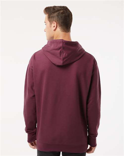 Unisex Midweight Hooded Sweatshirt - OnModelBack - B23676533 - Maroon