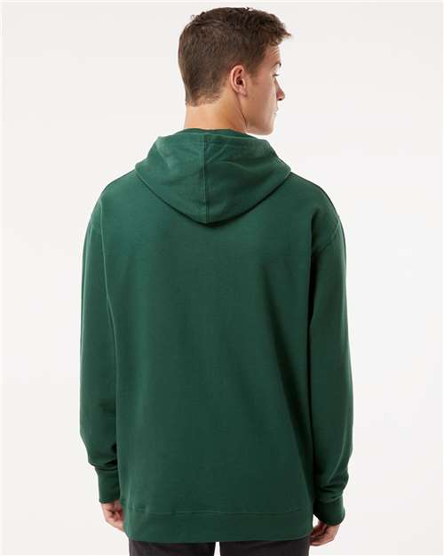Unisex Midweight Hooded Sweatshirt - OnModelBack - B23676543 - Forest Green