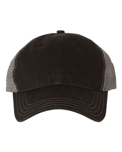 Garment-Washed Trucker Cap - Front - B17995090 - undefined