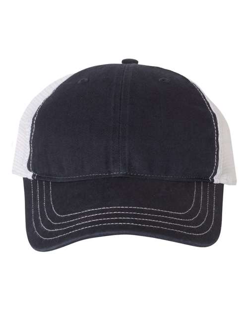 Garment-Washed Trucker Cap - Front - B17995010 - undefined