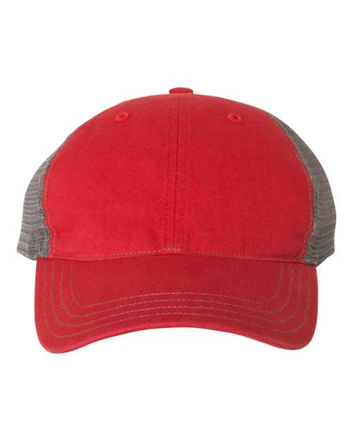 Garment-Washed Trucker Cap - Front - B17995710 - undefined
