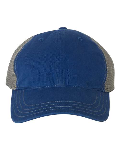 Garment-Washed Trucker Cap - Front - B17995930 - undefined