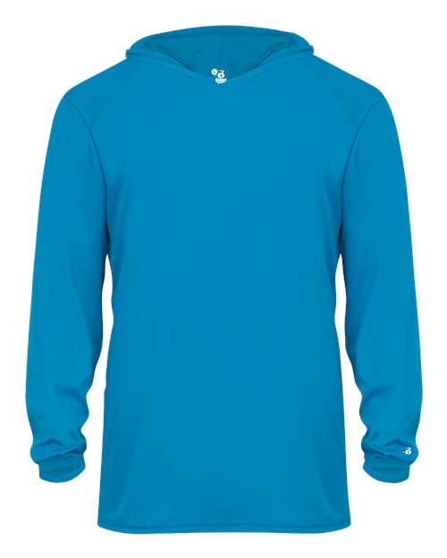 Youth B-Core Long Sleeve Hooded T-Shirt - Front - B14585063 - undefined