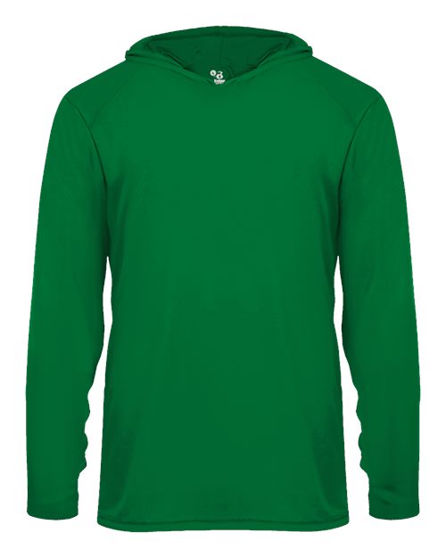 Youth B-Core Long Sleeve Hooded T-Shirt - Front - B14585602 - undefined