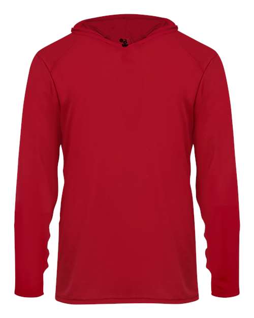 Youth B-Core Long Sleeve Hooded T-Shirt - Front - B14585704 - undefined