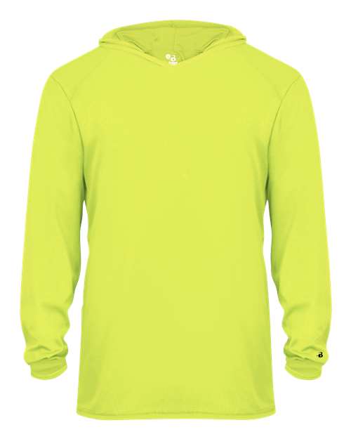 Youth B-Core Long Sleeve Hooded T-Shirt - Front - B14585176 - undefined