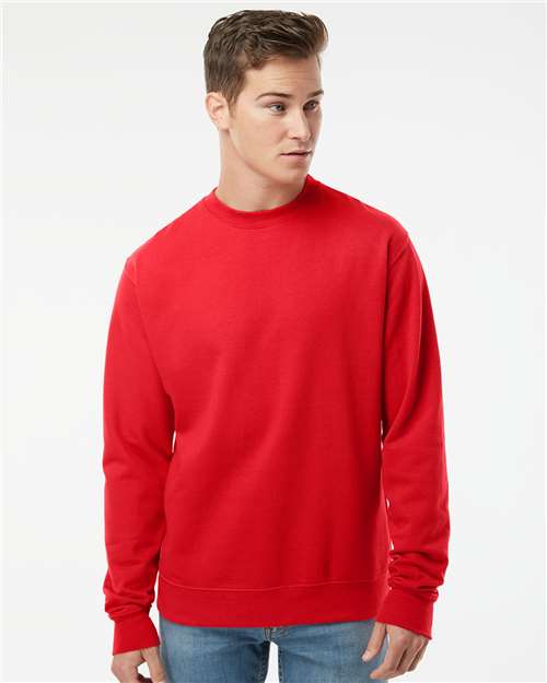 Unisex Midweight Crewneck Sweatshirt - OnModelFront - B83676703 - Red