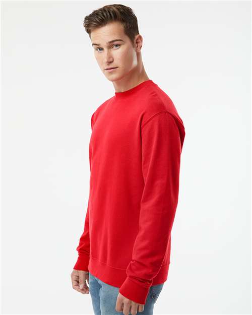 Unisex Midweight Crewneck Sweatshirt - OnModelSide - B83676703 - Red