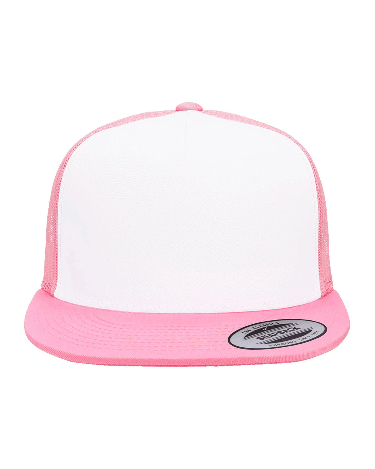 Yupoong 6006W: Adult Classic Trucker with White Front Panel Cap