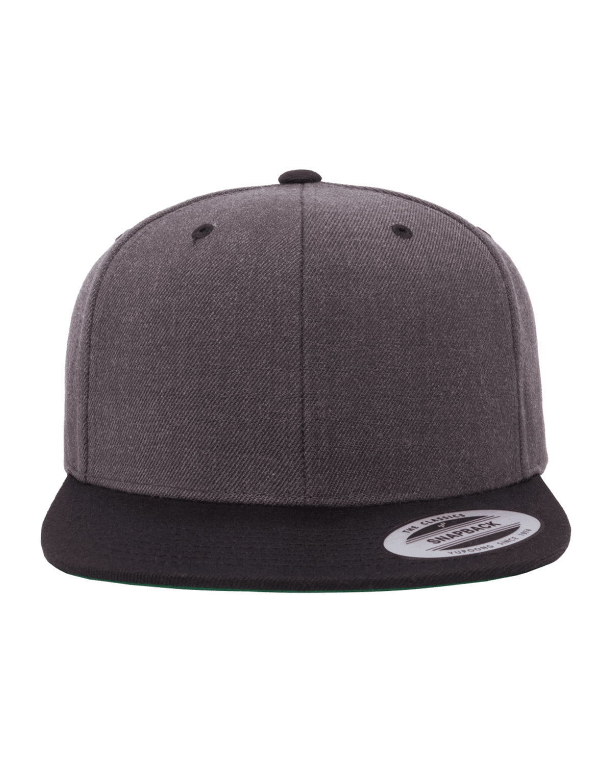 Yupoong 6089MT: Adult 6-Panel Structured Flat Visor Classic Two-Tone Snapback