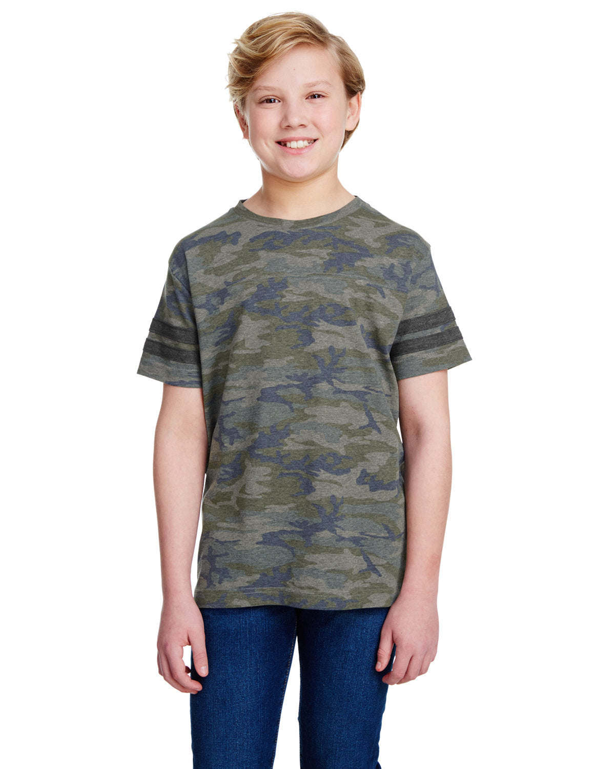 LAT 6137: Youth Football Fine Jersey T-Shirt