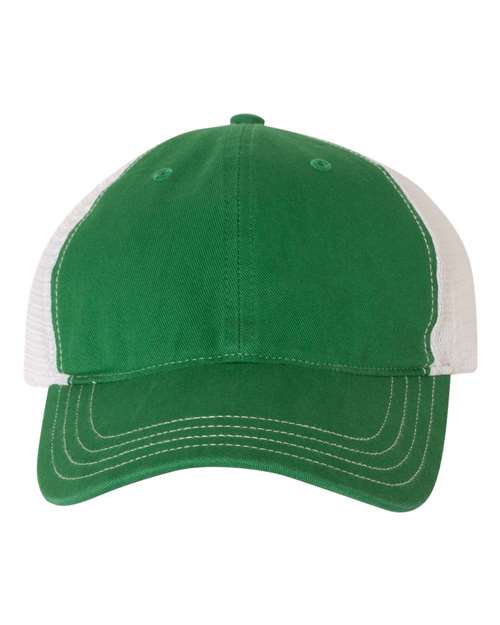 Garment-Washed Trucker Cap - Front - B17995610 - undefined