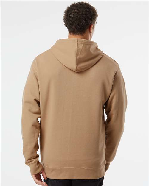 Unisex Midweight Hooded Sweatshirt - OnModelBack - B23676733 - Sandstone
