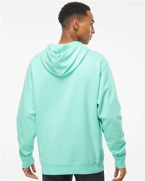 Unisex Midweight Hooded Sweatshirt - OnModelBack - B23676193 - Mint