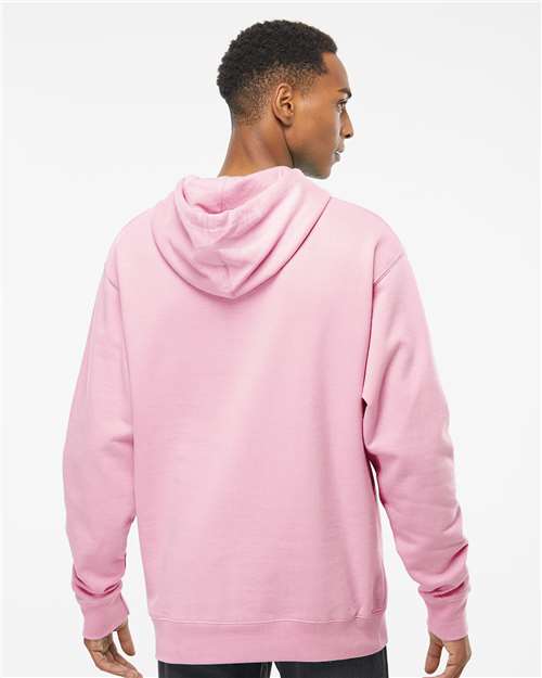 Unisex Midweight Hooded Sweatshirt - OnModelBack - B23676303 - Light Pink