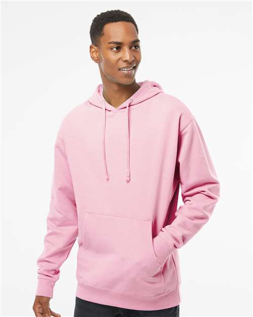 Unisex Midweight Hooded Sweatshirt - OnModelFront - B23676303 - Light Pink
