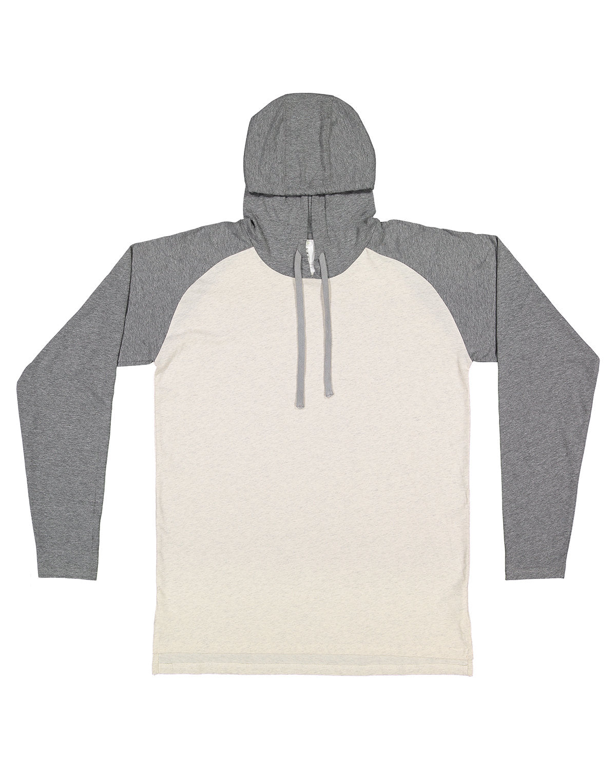 LAT 6917: Men's Hooded Raglan Long Sleeve Fine Jersey T-Shirt