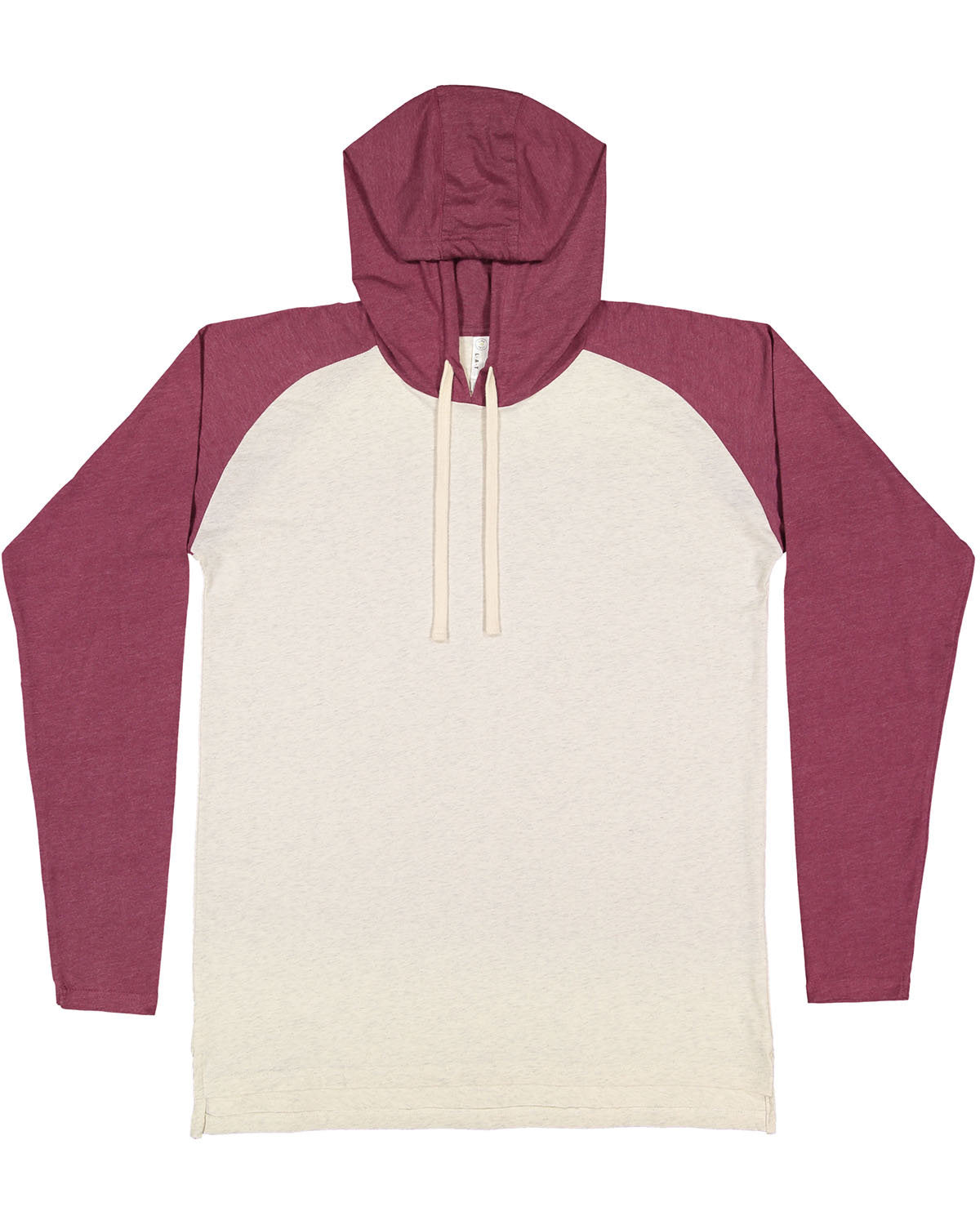 LAT 6917: Men's Hooded Raglan Long Sleeve Fine Jersey T-Shirt