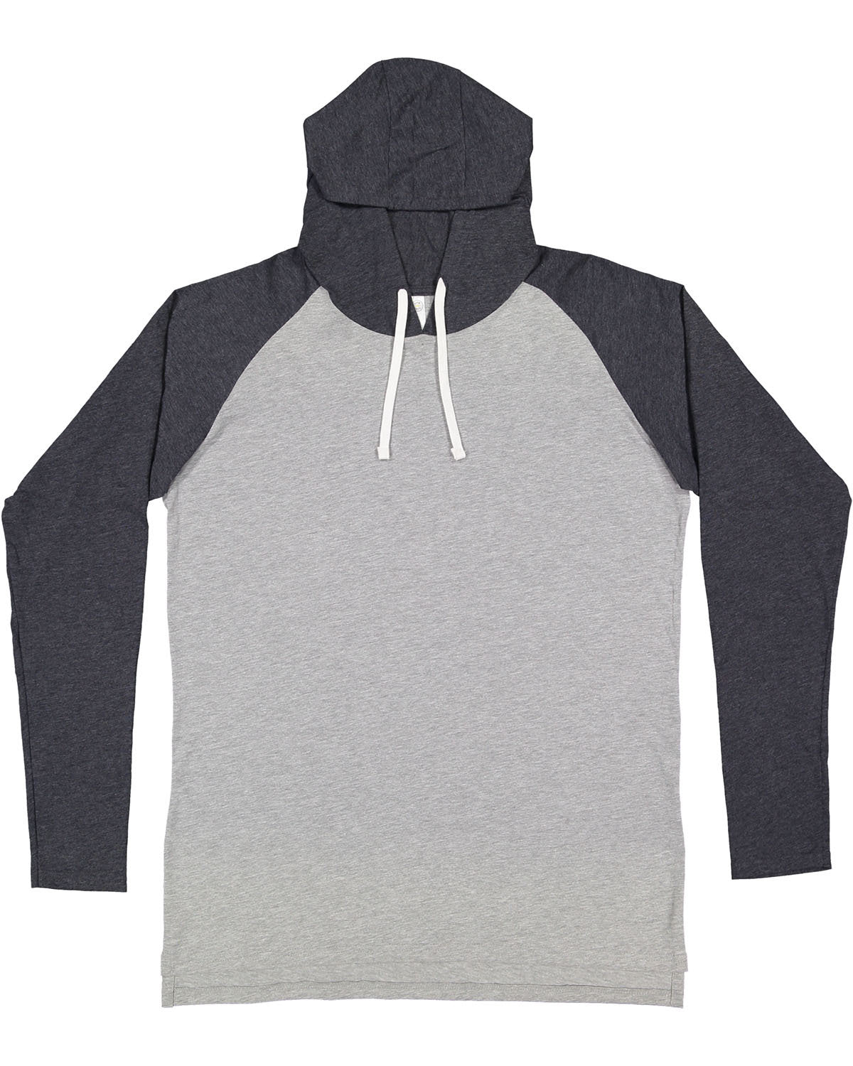 LAT 6917: Men's Hooded Raglan Long Sleeve Fine Jersey T-Shirt