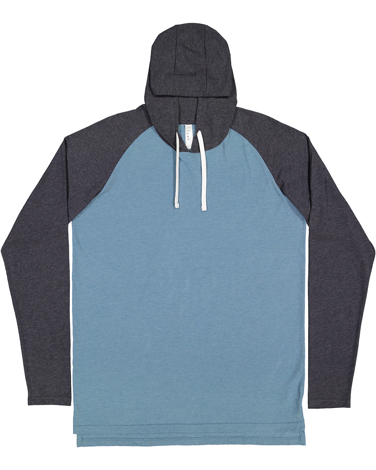 LAT 6917: Men's Hooded Raglan Long Sleeve Fine Jersey T-Shirt
