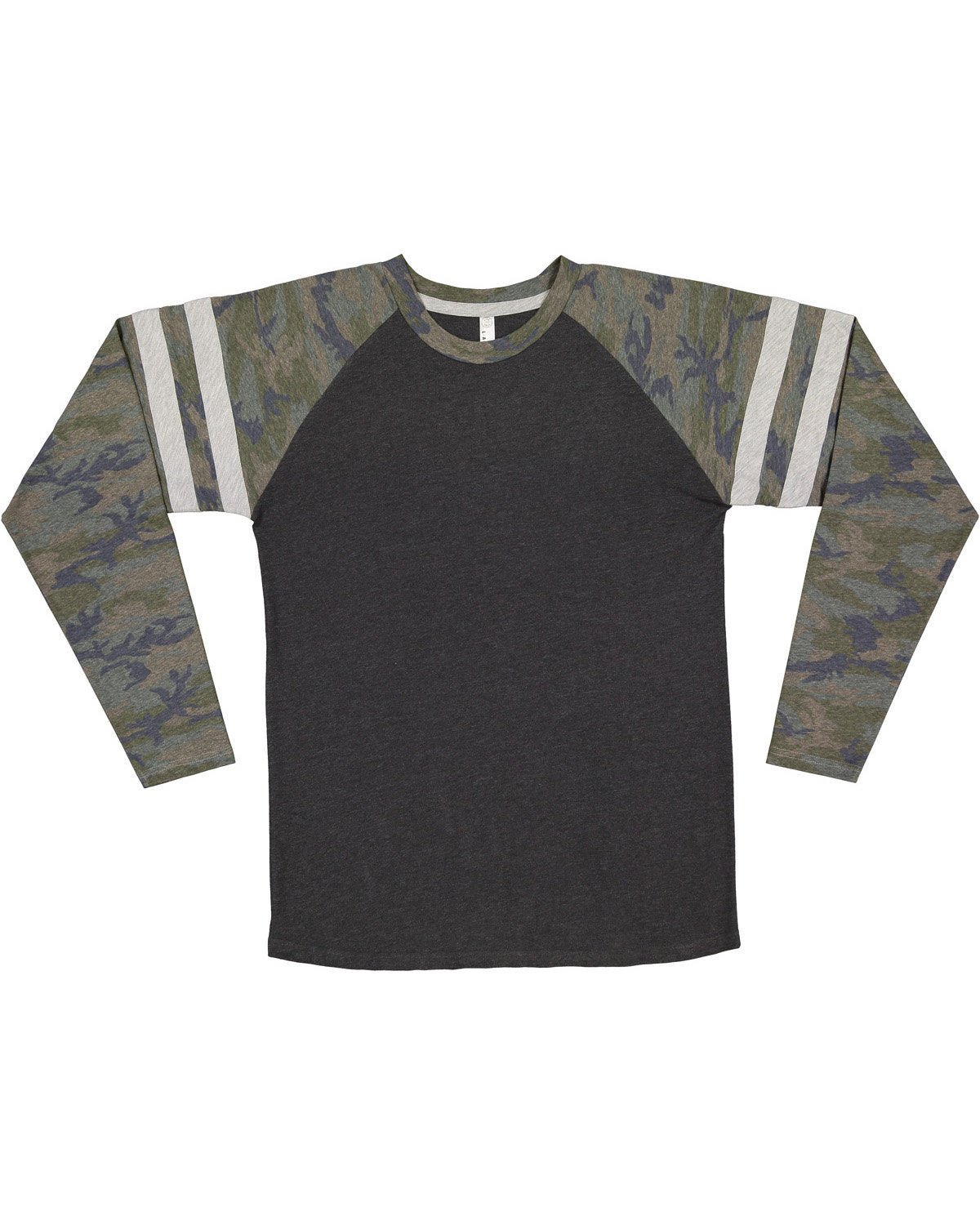 LAT 6934: Men's Gameday Mash-Up Long Sleeve Fine Jersey T-Shirt