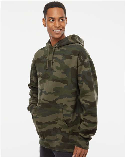 Unisex Heavyweight Hooded Sweatshirt - OnModelSide - B22276613 - Forest Camo