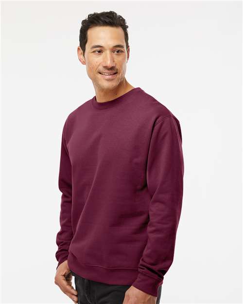 Unisex Midweight Crewneck Sweatshirt - OnModelSide - B83676533 - Maroon