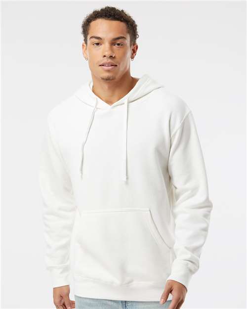 Unisex Midweight Pigment-Dyed Hooded Sweatshirt - OnModelFront - B22176013 - Prepared For Dye