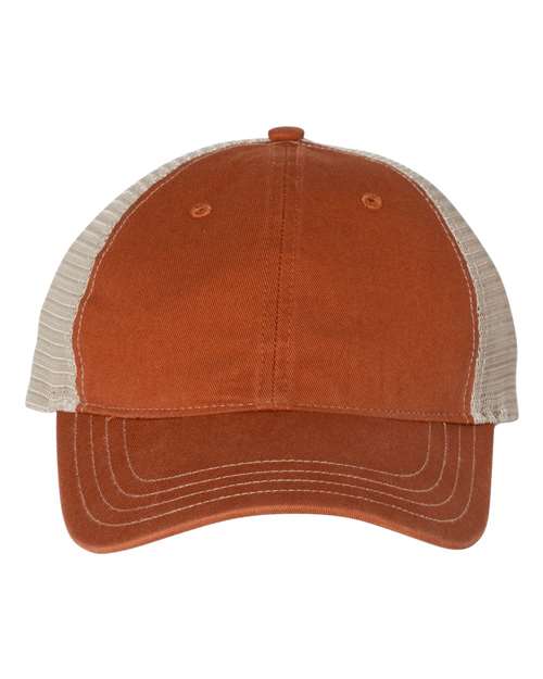 Garment-Washed Trucker Cap - Front - B17995320 - undefined