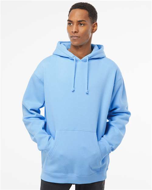 Unisex Heavyweight Hooded Sweatshirt - OnModelFront - B22276052 - Blue Aqua