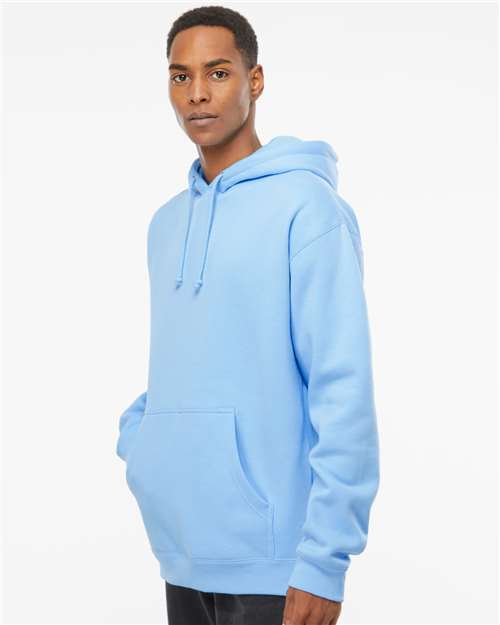 Unisex Heavyweight Hooded Sweatshirt - OnModelSide - B22276052 - Blue Aqua