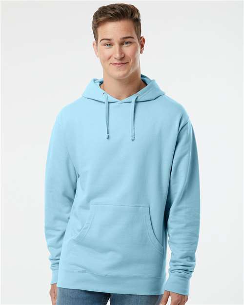 Unisex Midweight Hooded Sweatshirt - OnModelFront - B23676053 - Blue Aqua