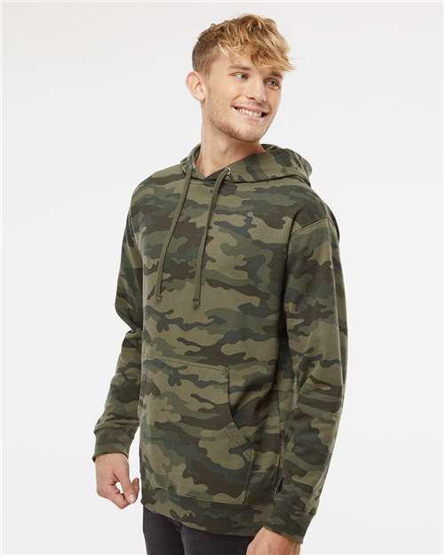 Unisex Midweight Hooded Sweatshirt - OnModelSide - B23676983 - Forest Camo
