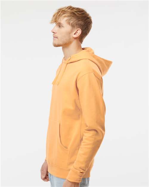 Unisex Midweight Hooded Sweatshirt - OnModelSide - B23676323 - Peach