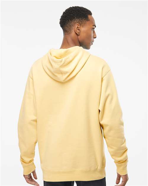 Unisex Midweight Hooded Sweatshirt - OnModelBack - B23676403 - Light Yellow