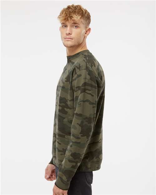 Unisex Midweight Crewneck Sweatshirt - OnModelSide - B83676983 - Forest Camo
