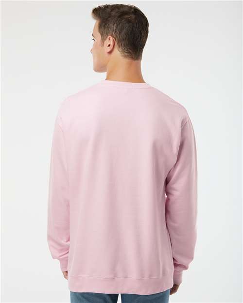 Unisex Midweight Crewneck Sweatshirt - OnModelBack - B83676303 - Light Pink