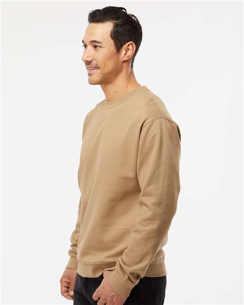 Unisex Midweight Crewneck Sweatshirt - OnModelSide - B83676243 - Sandstone