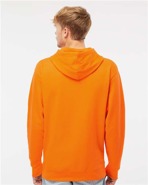 Unisex Midweight Hooded Sweatshirt - OnModelBack - B23676663 - Safety Orange