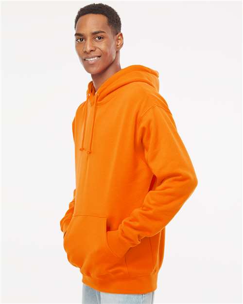 Unisex Heavyweight Hooded Sweatshirt - OnModelSide - B22276692 - Safety Orange