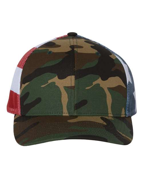 Printed Mesh Trucker Cap - Front - B00595510 - undefined