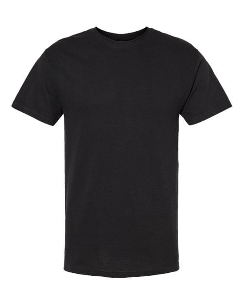 Men's Gold Soft Touch T-Shirt - Front - B01542502 - Black