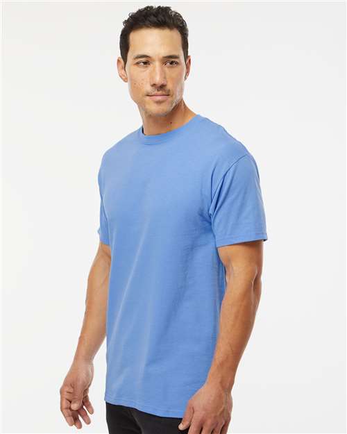 Men's Gold Soft Touch T-Shirt - OnModelSide - B01542263 - Carolina Blue